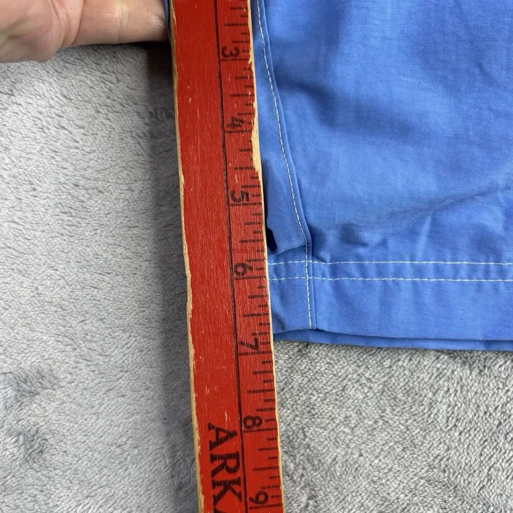 ROUNDTREEE & YORKE Swim Trunk L  Sea Blue Solid Board Shorts Lined‎ Pockets New